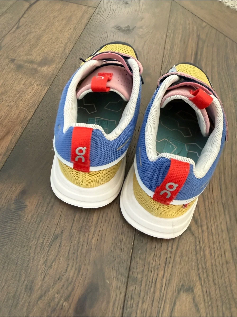 On Running Kids Sneakers in Pink, Blue, Yellow & Red